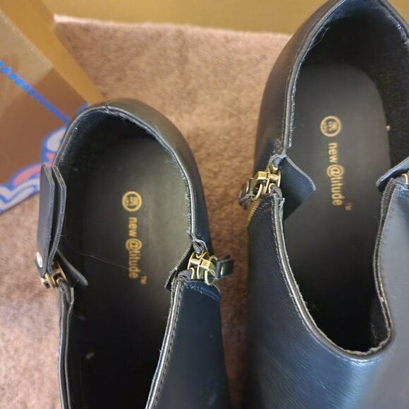 Womens New @ttitude® Doni Black Ankle Boots - Picture 4 of 8